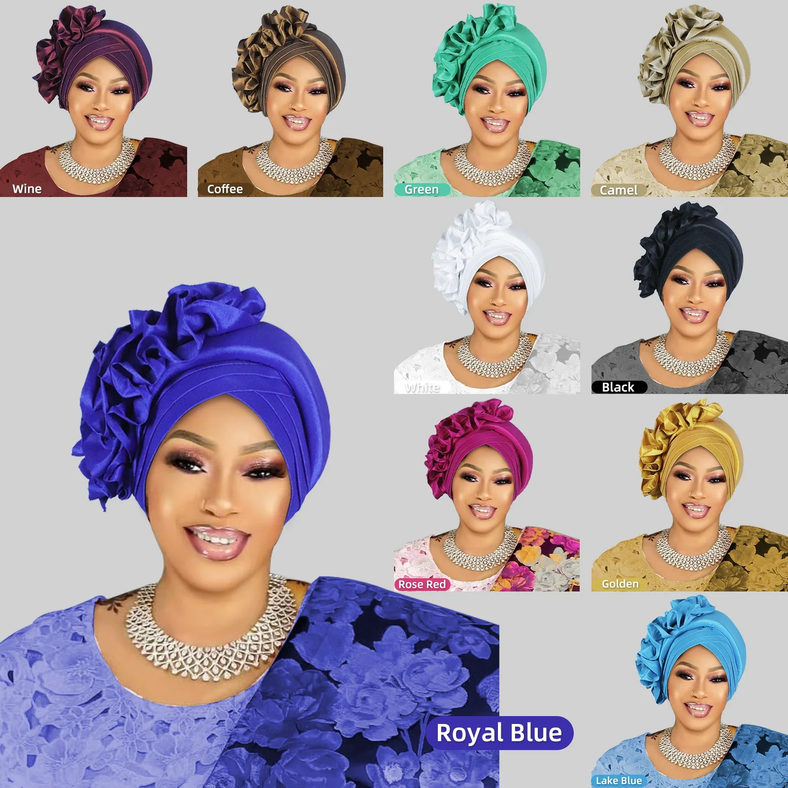 Fashion Ruffle Turban Cap for Women Nigeria Lady Headpiece African Head Wrap Bonnet Muslim Hijab Wedding Party Auto Gele Headtie
Fashion Ruffle Turban Cap for Women Nigeria Lady Headpiece African Head Wrap Bonnet Muslim Hijab Wedding Party Auto Gele Headtie