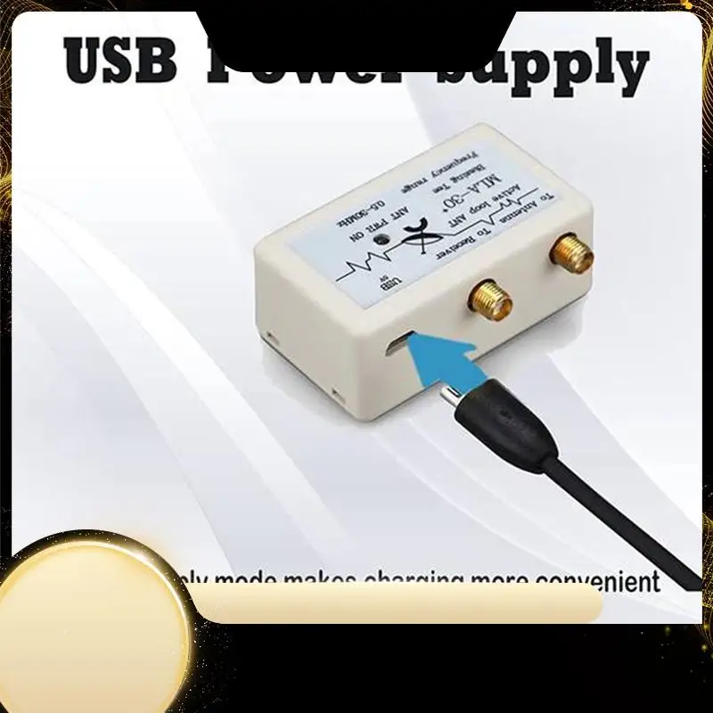 MLA-30+ Plus 0.5-30Mhz Ring Active Receive Antenna SDR Loop Antenna Low Noise Medium Short Wave Radio Short Wave Durable (3.5Mm)
MLA-30+ Plus 0.5-30Mhz Ring Active Receive Antenna SDR Loop Antenna Low Noise Medium Short Wave Radio Short Wave Durable (3.5Mm)