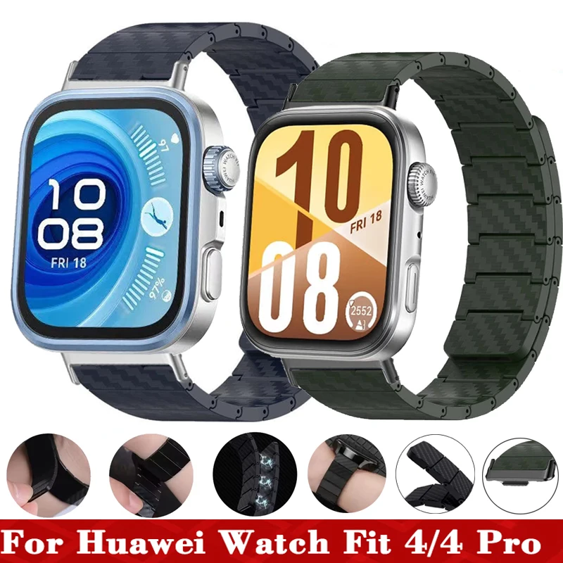 Магнитный ремешок из углеродного волокна для Huawei Watch Fit 4 Pro, браслет Correa для Huawei Watch Fit 3 Fit 4 4Pro, ремешок для часов, аксессуары
Магнитный ремешок из углеродного волокна для Huawei Watch Fit 4 Pro, браслет Correa для Huawei Watch Fit 3 Fit 4 4Pro, ремешок для часов, аксессуары