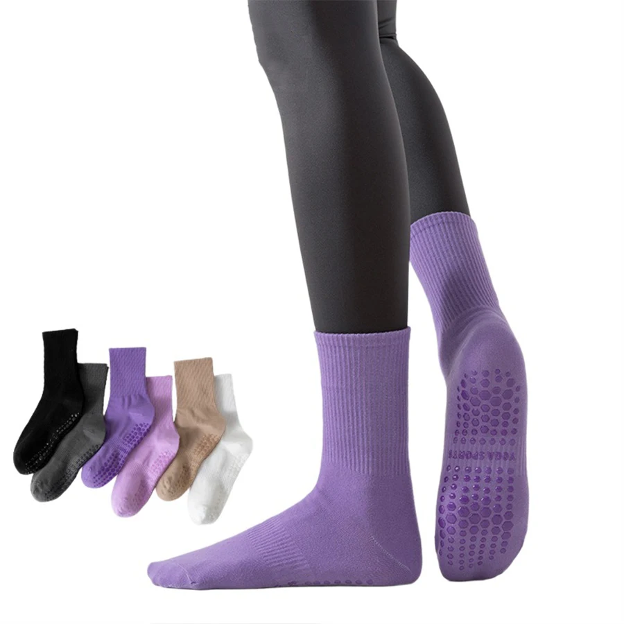 1 pair Professional fitness anti-slip silicone Pilates sports socks, pure color, versatile yoga socks, jump rope, aerobics, danc
1 pair Professional fitness anti-slip silicone Pilates sports socks, pure color, versatile yoga socks, jump rope, aerobics, danc