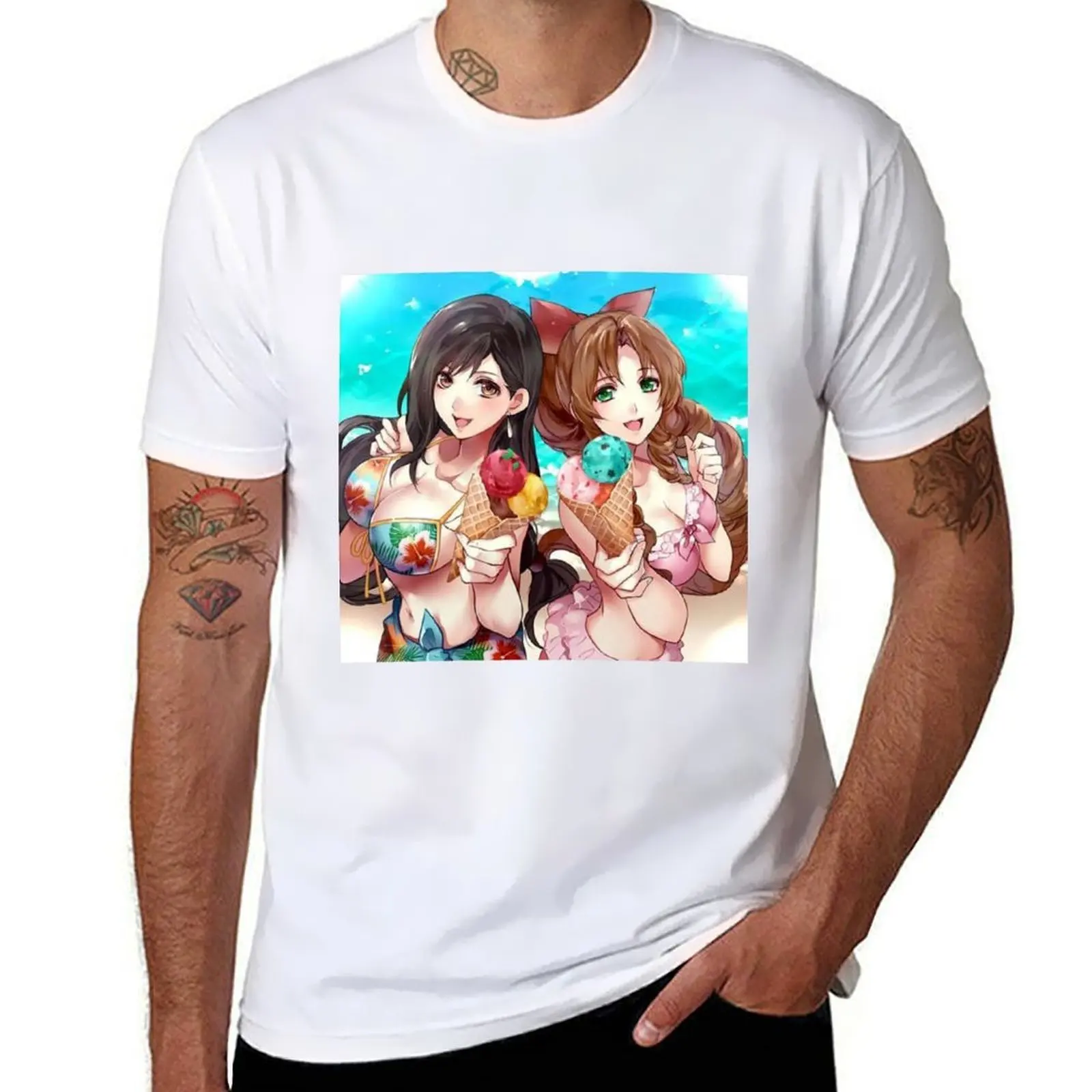 Aerith Tifa Bikini Ice Cream T-Shirt man graphic t shirt t shirts with prints T-Shirt
Aerith Tifa Bikini Ice Cream T-Shirt man graphic t shirt t shirts with prints T-Shirt