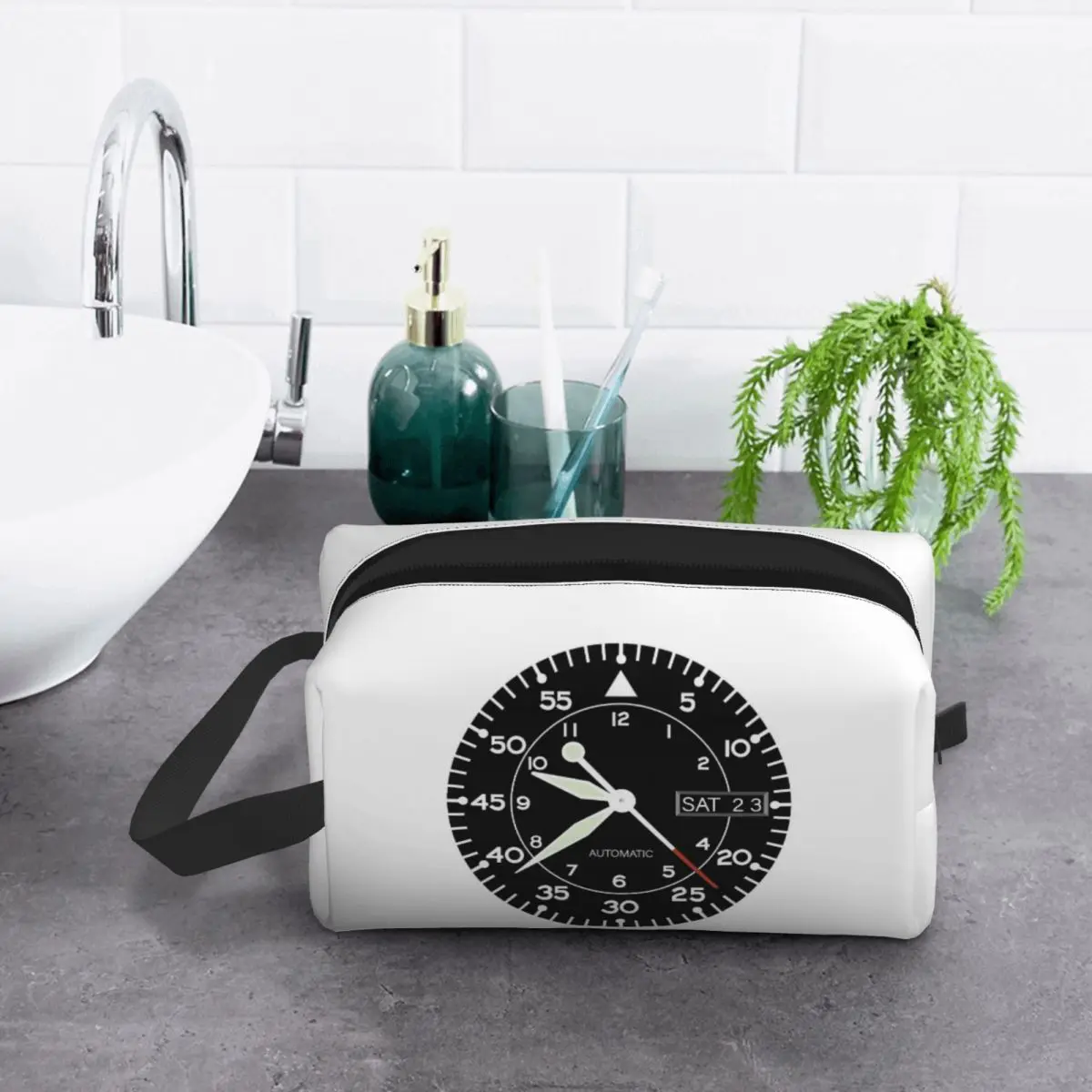 Seiko Aviation Flieger Watch Face (Automatic) Sticker Makeup Bag Cosmetic Organizer Storage Dopp Kit Toiletry Cosmetic Bag
Seiko Aviation Flieger Watch Face (Automatic) Sticker Makeup Bag Cosmetic Organizer Storage Dopp Kit Toiletry Cosmetic Bag