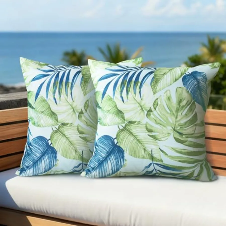 Outdoor Pillow Covers 18x18 Inch, Waterproof Throw Pillow Covers Pack of 2, Water-Resistant Decorative Pillow Case for Patio Fu
Outdoor Pillow Covers 18x18 Inch, Waterproof Throw Pillow Covers Pack of 2, Water-Resistant Decorative Pillow Case for Patio Fu