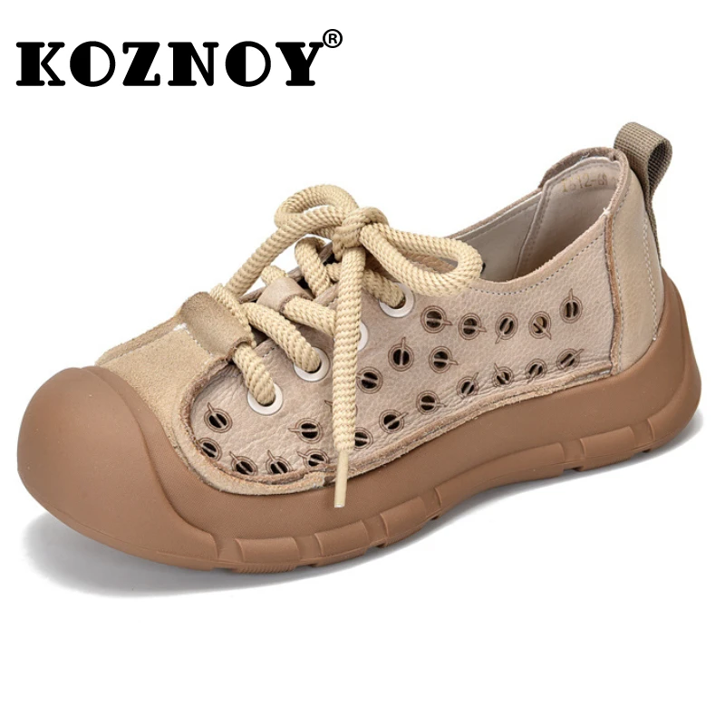 Koznoy 3,5 см, удобные лоферы из коровьей кожи, резиновые эргономичные мягкие туфли на плоской подошве, лоферы для отдыха, летние полые женские туфли в этническом стиле
Koznoy 3,5 см, удобные лоферы из коровьей кожи, резиновые эргономичные мягкие туфли на плоской подошве, лоферы для отдыха, летние полые женские туфли в этническом стиле