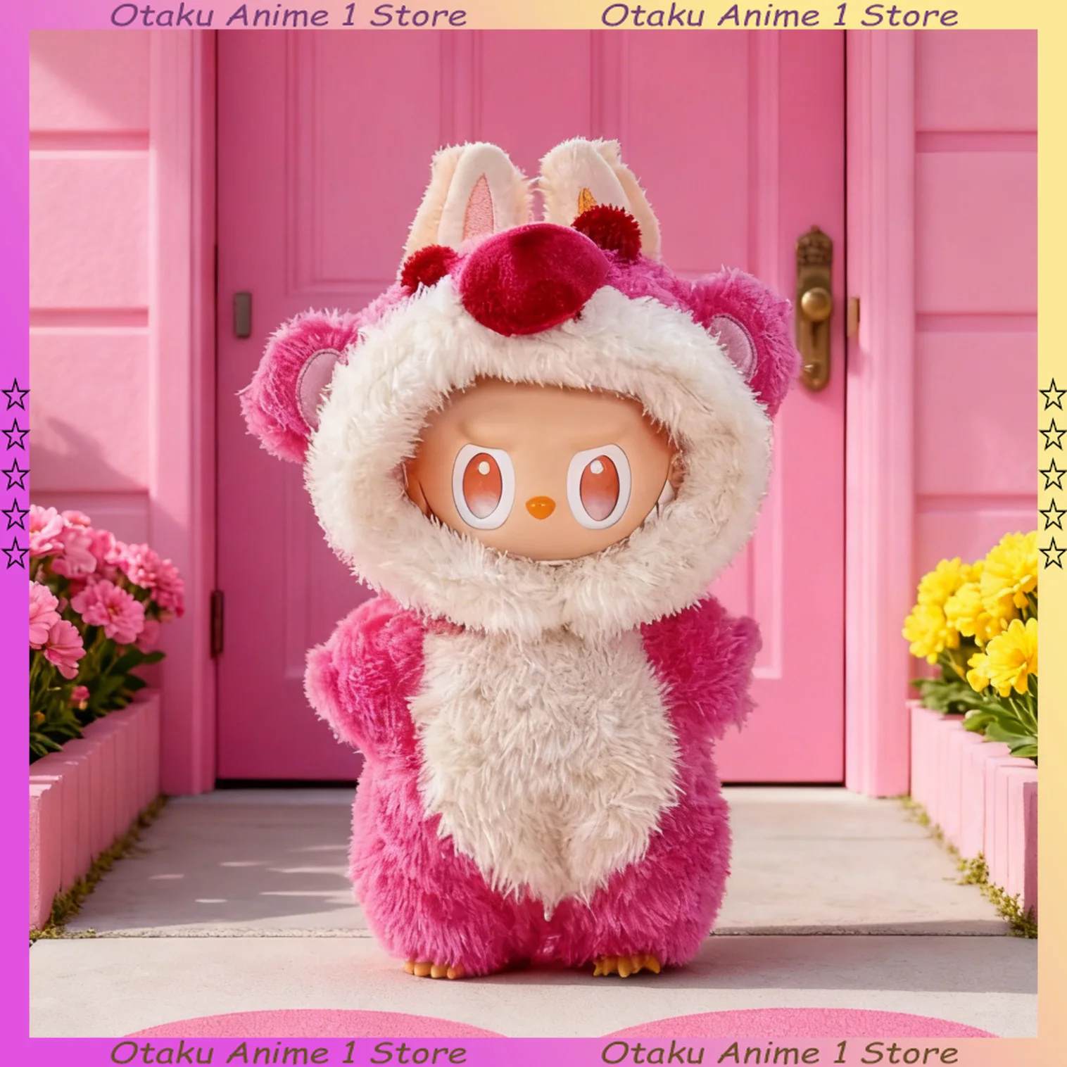 Labubu Doll Clothes Cartoon Rose Red Bear Headgear Jumpsuits 2-piece Set Mini Plush Doll Clothing Fashion Doll Accessories
Labubu Doll Clothes Cartoon Rose Red Bear Headgear Jumpsuits 2-piece Set Mini Plush Doll Clothing Fashion Doll Accessories