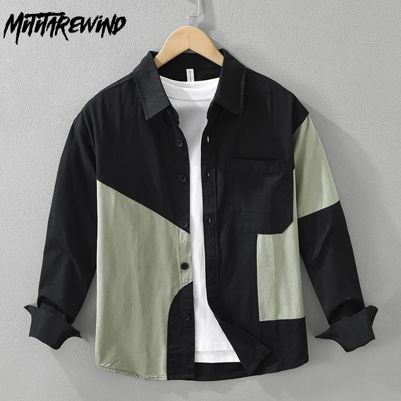 Japanese Fashion Cargo Shirt Men Streetwear 2024 Autumn New Patchwork Long Sleeve Black Shirt Man Causal Pure Cotton Loose Tops
Japanese Fashion Cargo Shirt Men Streetwear 2024 Autumn New Patchwork Long Sleeve Black Shirt Man Causal Pure Cotton Loose Tops