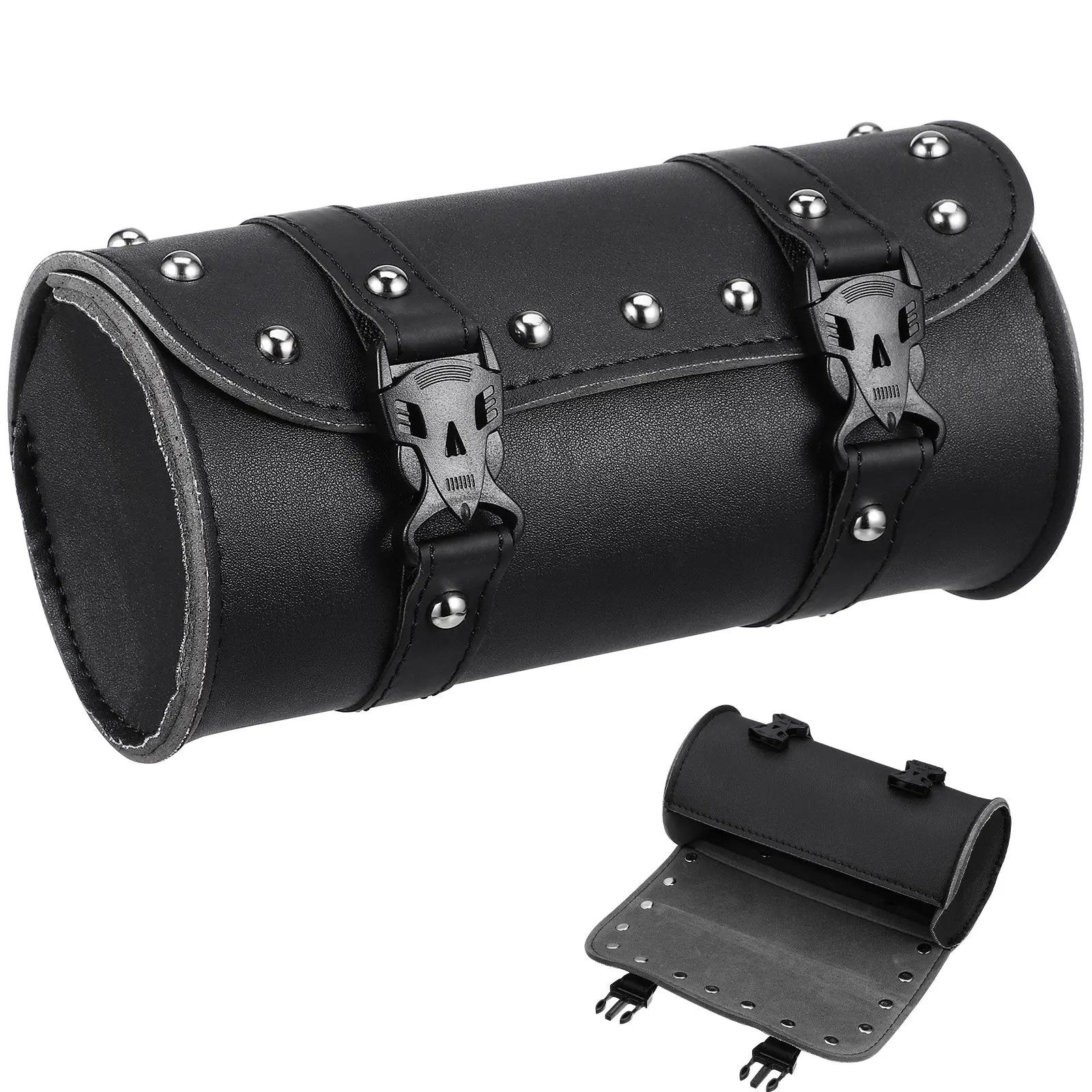 Universal Motorcycle Saddlebag Black Waterproof Synthetic Tool Bag Round Storage Easy Mounting for Electric Motorcycle
Universal Motorcycle Saddlebag Black Waterproof Synthetic Tool Bag Round Storage Easy Mounting for Electric Motorcycle