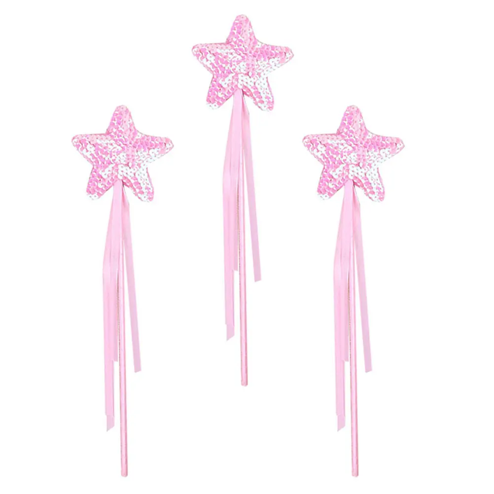 3 Pcs Sequin Angel Fairy Wands Sticks Kids' Costume Decorative Gifts Halloween Children Cute Plastic for Girls Baby 
3 Pcs Sequin Angel Fairy Wands Sticks Kids' Costume Decorative Gifts Halloween Children Cute Plastic for Girls Baby