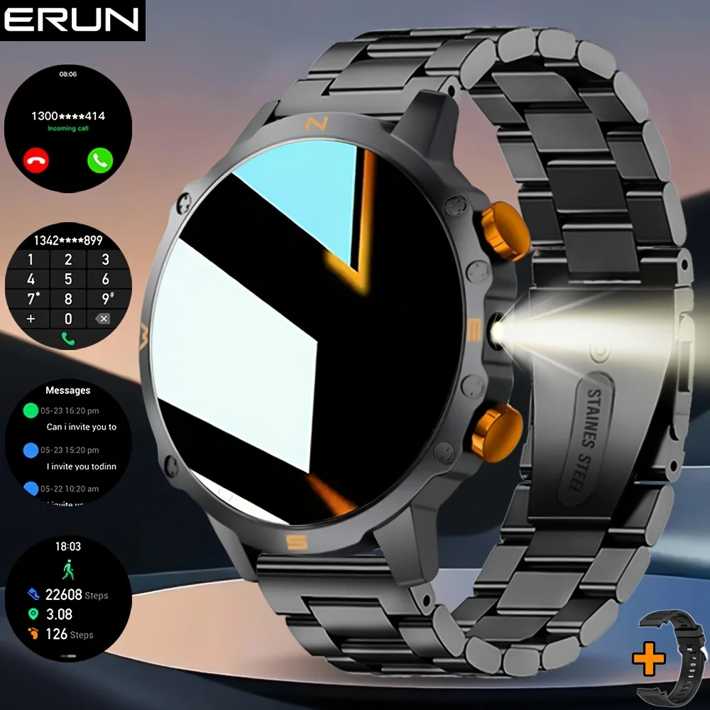 Men's Smartwatch, for iPhone and for Android Systems, Equipped with a TFT Display and LED Flashlight, Supports Multiple Sports
Men's Smartwatch, for iPhone and for Android Systems, Equipped with a TFT Display and LED Flashlight, Supports Multiple Sports