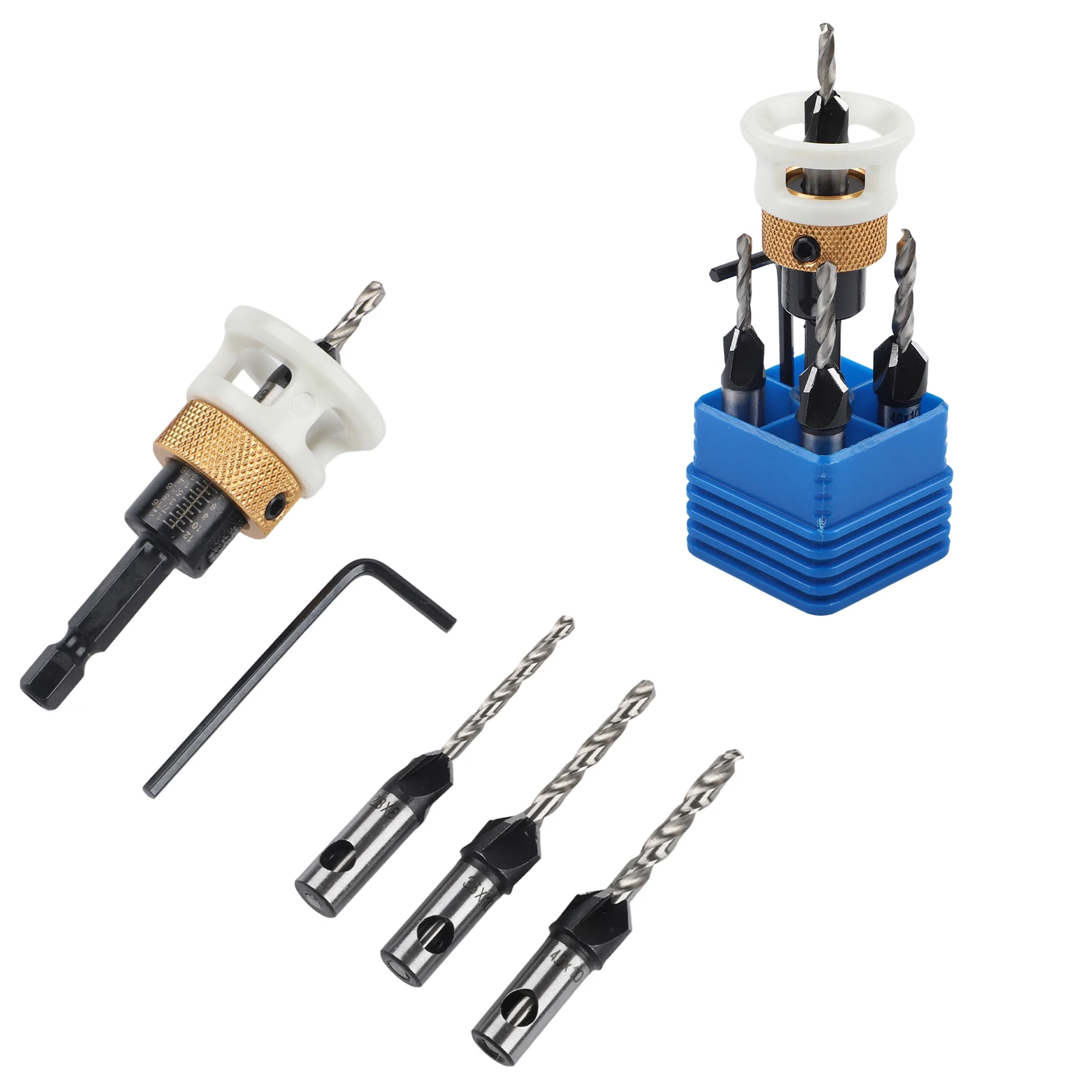 Clean Holes In Wood Materials Drill Hex Shank Adjustable Drill Bits 4 Pieces Set Precise Holes Professional Results
Clean Holes In Wood Materials Drill Hex Shank Adjustable Drill Bits 4 Pieces Set Precise Holes Professional Results