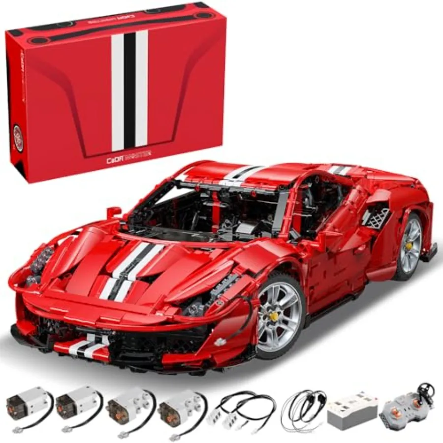 Master C61042W Super Car Building Kit, MOC Remote Control Car, 1:8 RC Collectible Scale Model Technique Car Blocks Set for Adul
Master C61042W Super Car Building Kit, MOC Remote Control Car, 1:8 RC Collectible Scale Model Technique Car Blocks Set for Adul