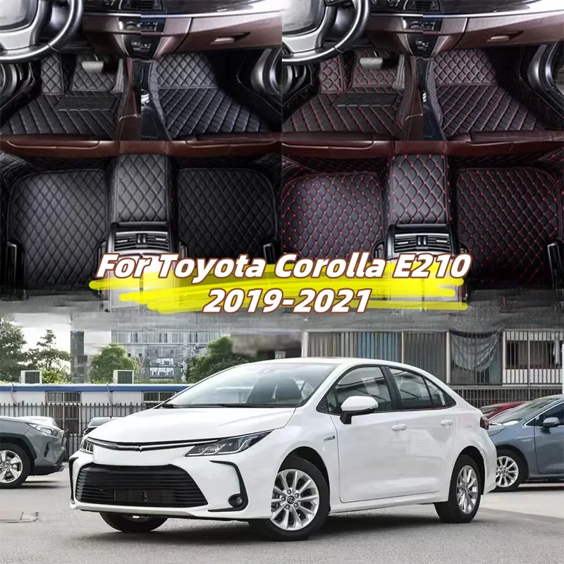 Автомобильные коврики на заказ, нескользящая искусственная кожа для Toyota Corolla E210 2019-2021, автомобильные ковры, аксессуары для салона ног Coche
Автомобильные коврики на заказ, нескользящая искусственная кожа для Toyota Corolla E210 2019-2021, автомобильные ковры, аксессуары для салона ног Coche