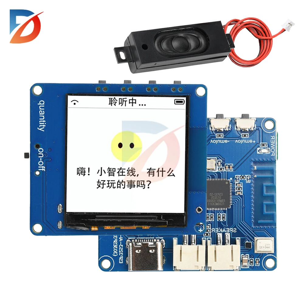 ESP32-S3 DeepSeek Xiaozhi AI artificial intelligence development board WiFi voice chat module 1.54-inch LCD screen TYPE-C
ESP32-S3 DeepSeek Xiaozhi AI artificial intelligence development board WiFi voice chat module 1.54-inch LCD screen TYPE-C