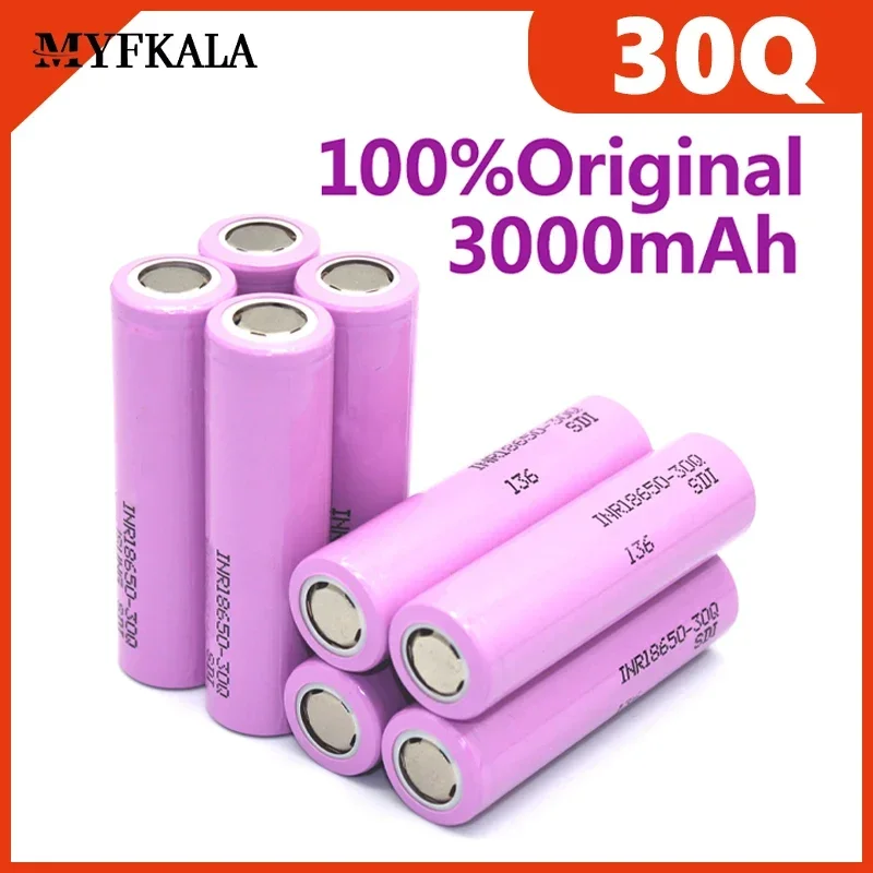 100% New 30q INR 18650 30q 20A Lithium Ion Battery Alternative External Battery 3.7V 3000mAh 18650 Battery
100% New 30q INR 18650 30q 20A Lithium Ion Battery Alternative External Battery 3.7V 3000mAh 18650 Battery