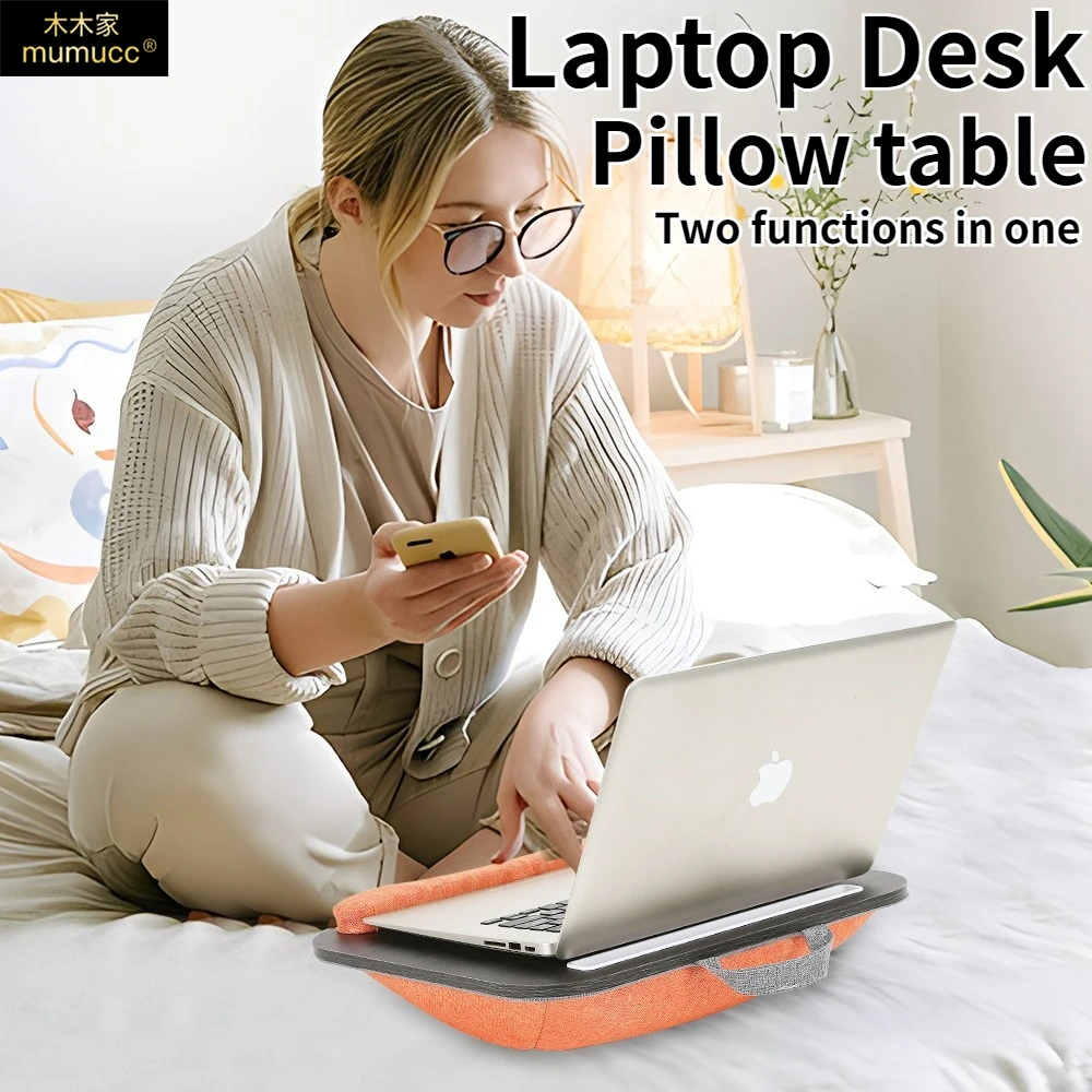 MUMUCC 2-in-1 Laptop & Pillow Desk Convenient Lightweight Bed Table with Solid Wood Board Integrated Pillow for Office Home Use
MUMUCC 2-in-1 Laptop & Pillow Desk Convenient Lightweight Bed Table with Solid Wood Board Integrated Pillow for Office Home Use