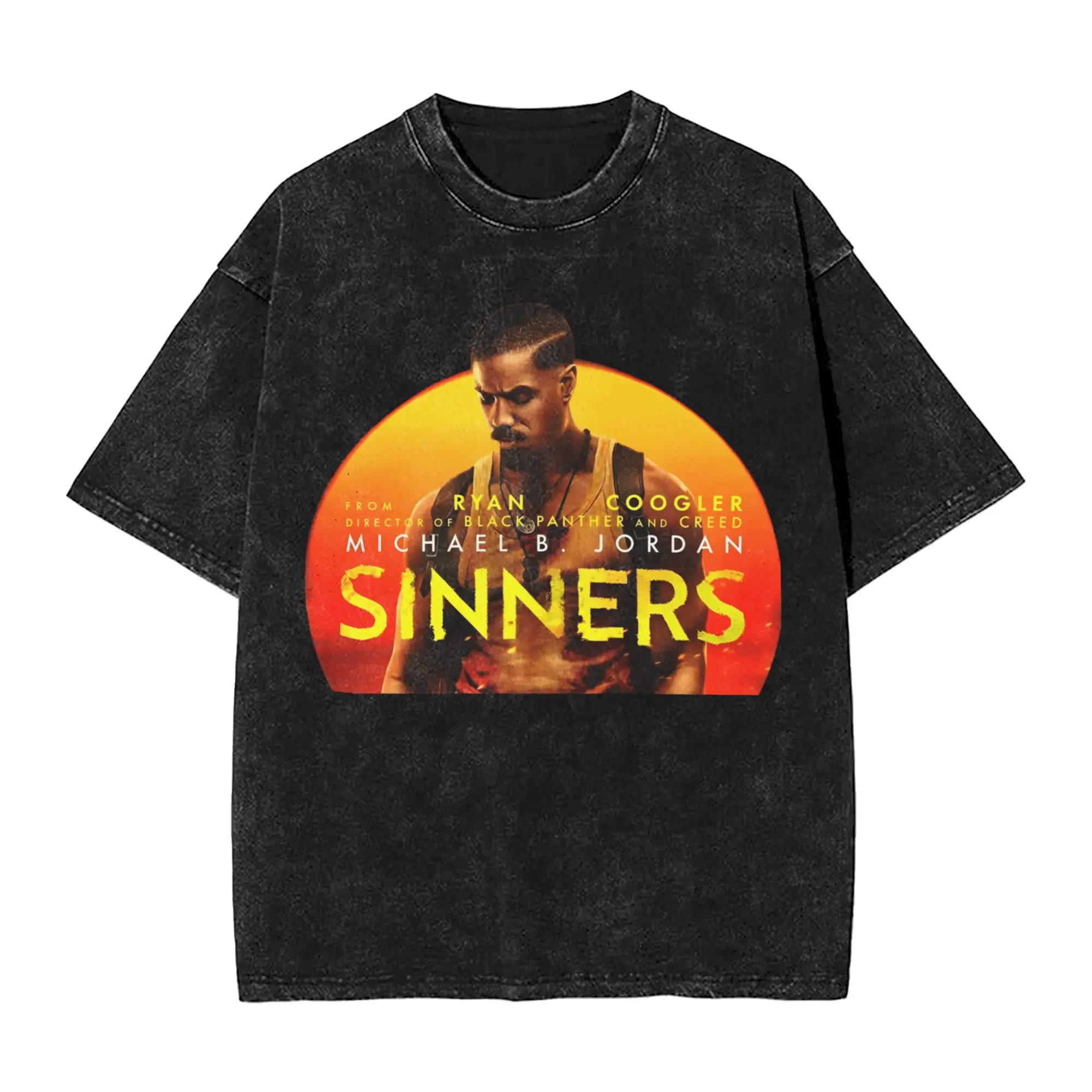 Casual SINNERS Movie 2025 T-Shirt Men O Neck Cotton Washed T Shirts Short Sleeve Tees Printed Clothing
Casual SINNERS Movie 2025 T-Shirt Men O Neck Cotton Washed T Shirts Short Sleeve Tees Printed Clothing