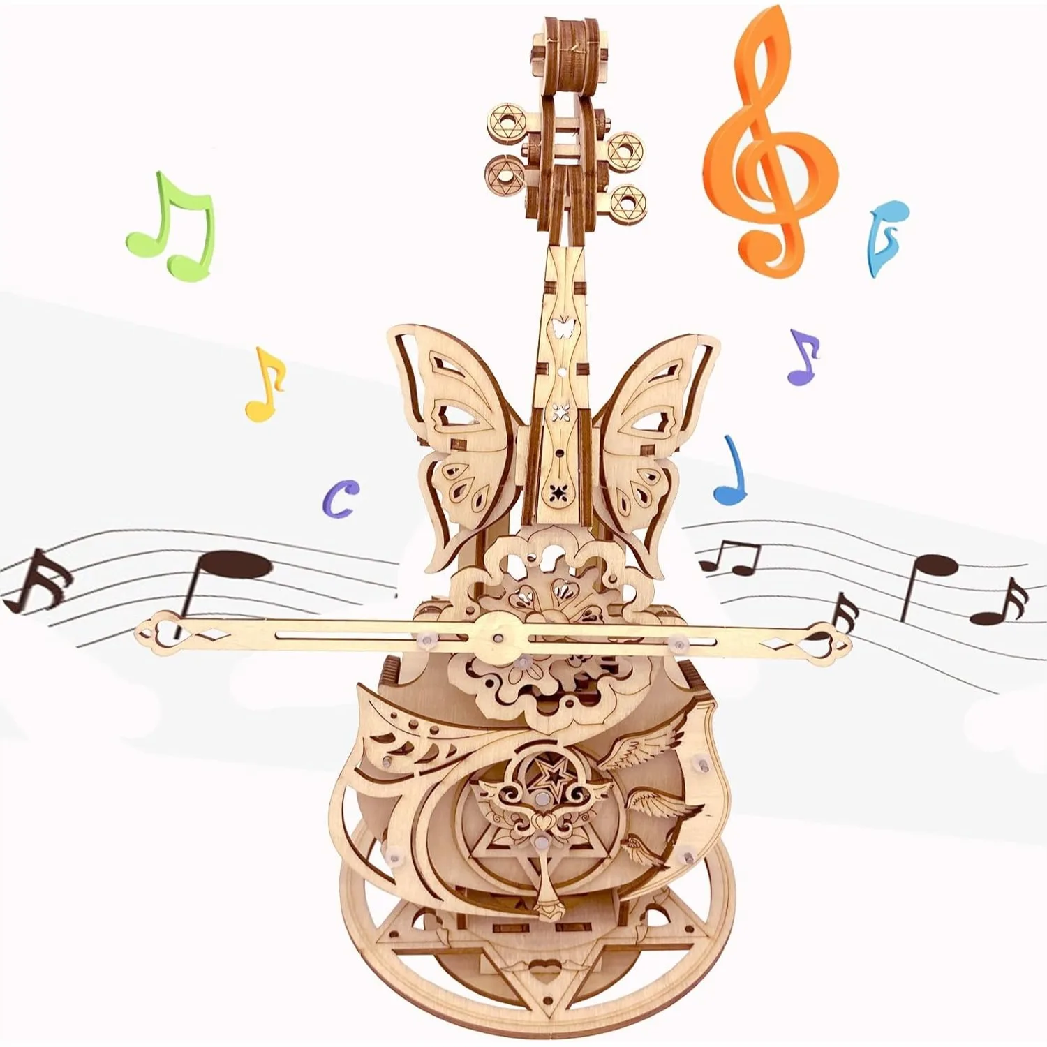 3D Puzzle Wooden Model Kits for Adults - DIY Cello Music Box Mechanical Jigsaw Puzzles Construction Craft Kit
3D Puzzle Wooden Model Kits for Adults - DIY Cello Music Box Mechanical Jigsaw Puzzles Construction Craft Kit