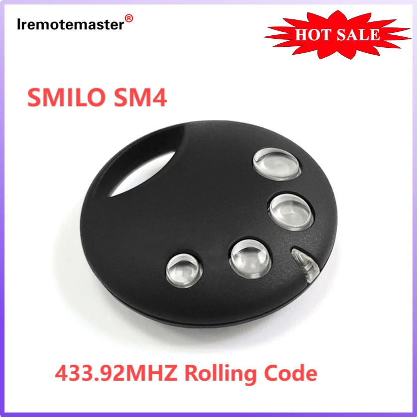 Для SMILO SM2/SMILO SM4 пульт дистанционного управления, совместимый сменный механизм открывания гаражных ворот, 433,92 МГц, подвижный код
Для SMILO SM2/SMILO SM4 пульт дистанционного управления, совместимый сменный механизм открывания гаражных ворот, 433,92 МГц, подвижный код