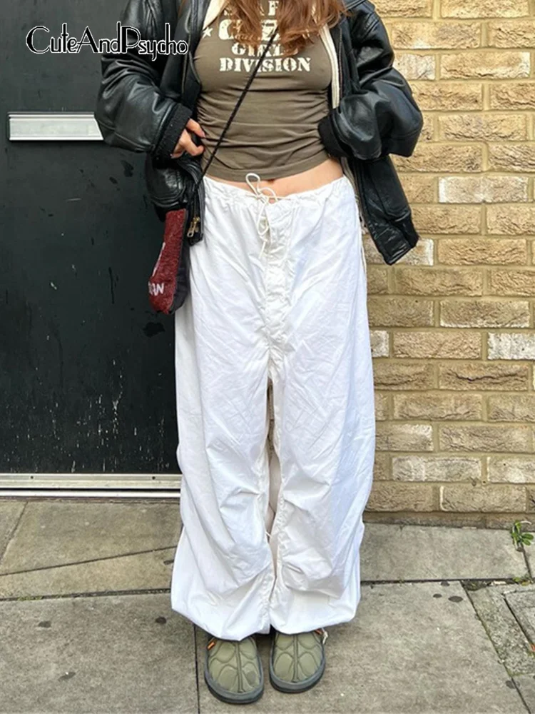 Cuteandpsycho Casual Women Baggy Cargo Trousers Loose Oversized Hippie Drawstring Tech Pants Streetwear Joggers Wide Leg Cloth
Cuteandpsycho Casual Women Baggy Cargo Trousers Loose Oversized Hippie Drawstring Tech Pants Streetwear Joggers Wide Leg Cloth