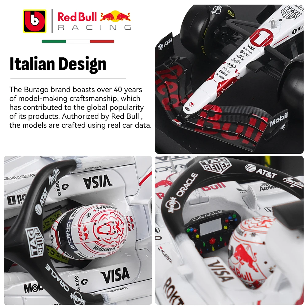 Bburago 1:18 Red Bull Racing 2025 F1 RB21 1#Verstappen Japanese Grand Prix White coating Car Model Toy Die Cast Vehicles
Bburago 1:18 Red Bull Racing 2025 F1 RB21 1#Verstappen Japanese Grand Prix White coating Car Model Toy Die Cast Vehicles