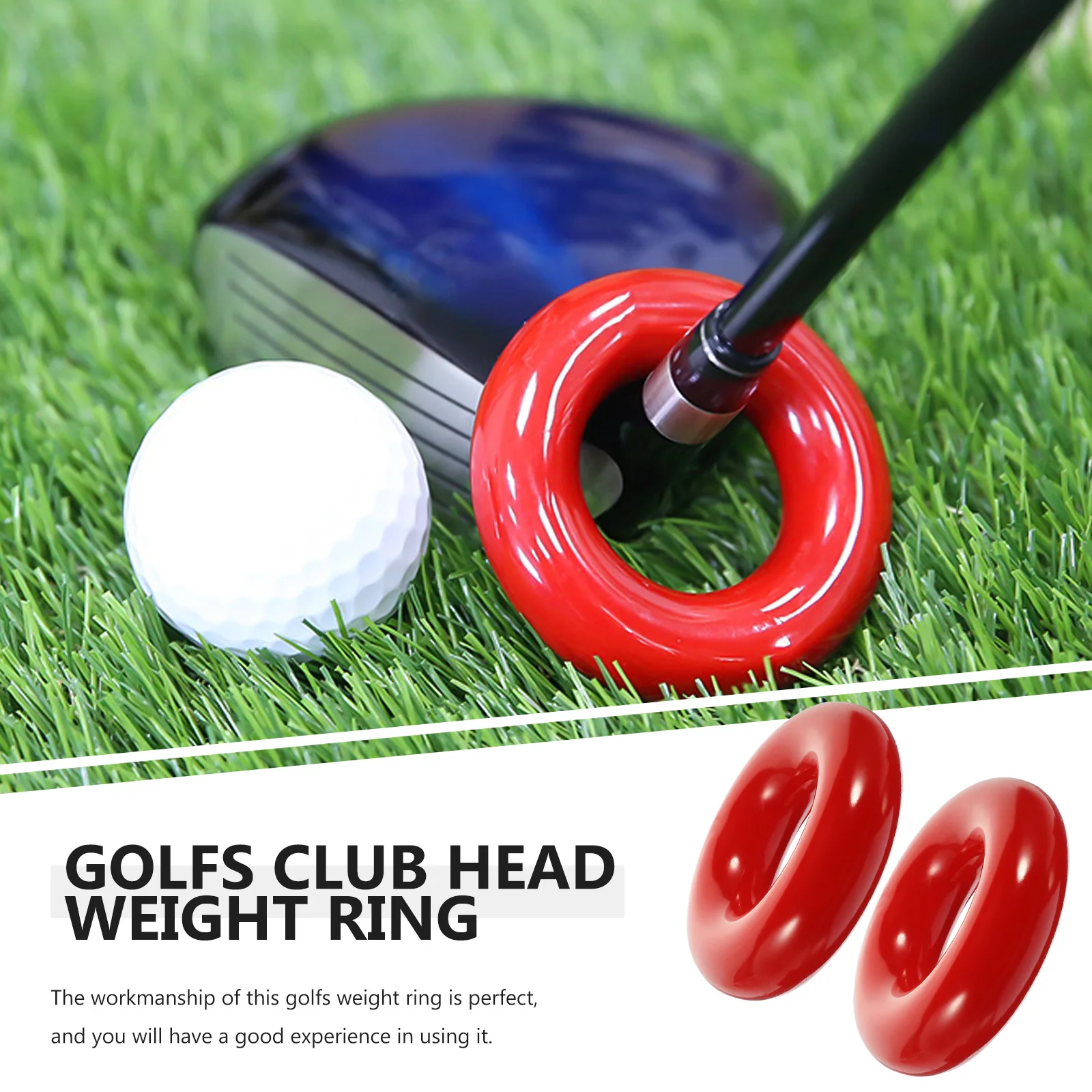 2pcs Weight for Iron Clubs Enhanced Balance Training Tool Iron Weighted Ring Weighted Swing Aid Golfing Practice Ring 
2pcs Weight for Iron Clubs Enhanced Balance Training Tool Iron Weighted Ring Weighted Swing Aid Golfing Practice Ring