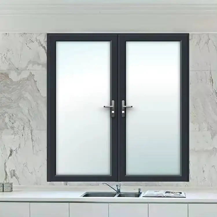 Simple Design Thermal Break Double Glazed Open Out Black Aluminum Window Fashion Sun protection mosquito repellent Swing window
Simple Design Thermal Break Double Glazed Open Out Black Aluminum Window Fashion Sun protection mosquito repellent Swing window