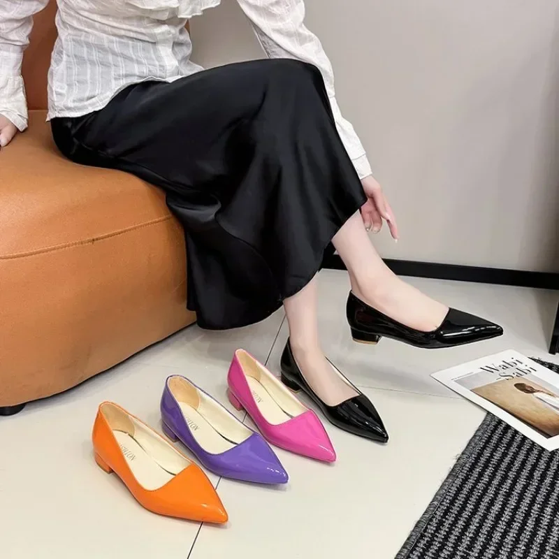 2026 New Pointed Toe Shallow Shoes Spring Women's Patent Leather Work Shoes Female Slip-on Comfortable Low Heel Single Shoes
2026 New Pointed Toe Shallow Shoes Spring Women's Patent Leather Work Shoes Female Slip-on Comfortable Low Heel Single Shoes