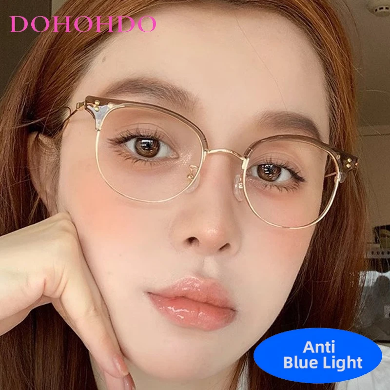 Luxury Brand Vintage TR90 Circular Rivets Eyeglasses Men Women Computer Anti Blue Light Glasses New Fashion Classic Eyeglasses
Luxury Brand Vintage TR90 Circular Rivets Eyeglasses Men Women Computer Anti Blue Light Glasses New Fashion Classic Eyeglasses