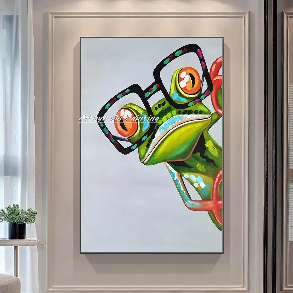 Arthyx ручная роспись Соромная лягушка животное картина маслом на холсте современная поп-арт настенная картина для гостиной спальни украшение дома произведения искусства
Arthyx ручная роспись Соромная лягушка животное картина маслом на холсте современная поп-арт настенная картина для гостиной спальни украшение дома произведения искусства