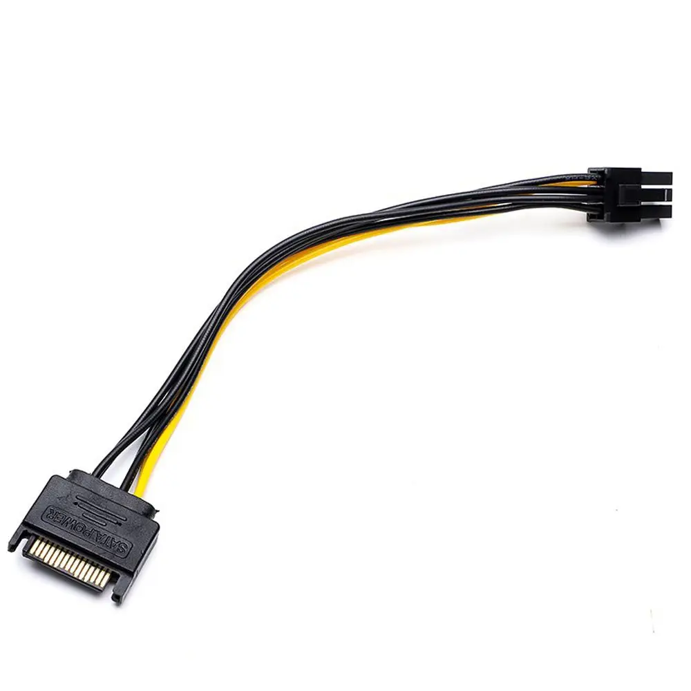 SATA To 6 Pin PCI Express 15 Pin To 6 Pin Video Card Power Cable SATA Adapter Cable Graphics Card Power Cord SATA Power Cable
SATA To 6 Pin PCI Express 15 Pin To 6 Pin Video Card Power Cable SATA Adapter Cable Graphics Card Power Cord SATA Power Cable