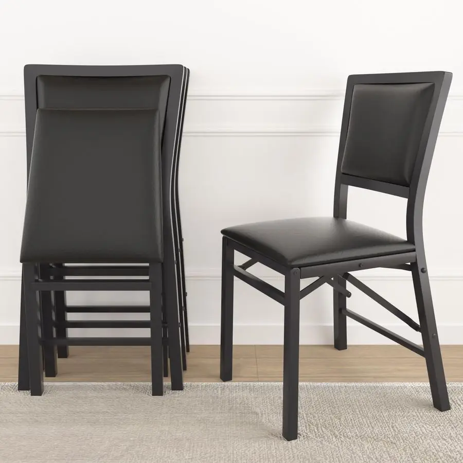 Комплект из 4-х складных стульев с подушкой, складные мягкие сиденья с прочным металлическим каркасом для кухни, столовой, гостиной, без сборки
Комплект из 4-х складных стульев с подушкой, складные мягкие сиденья с прочным металлическим каркасом для кухни, столовой, гостиной, без сборки