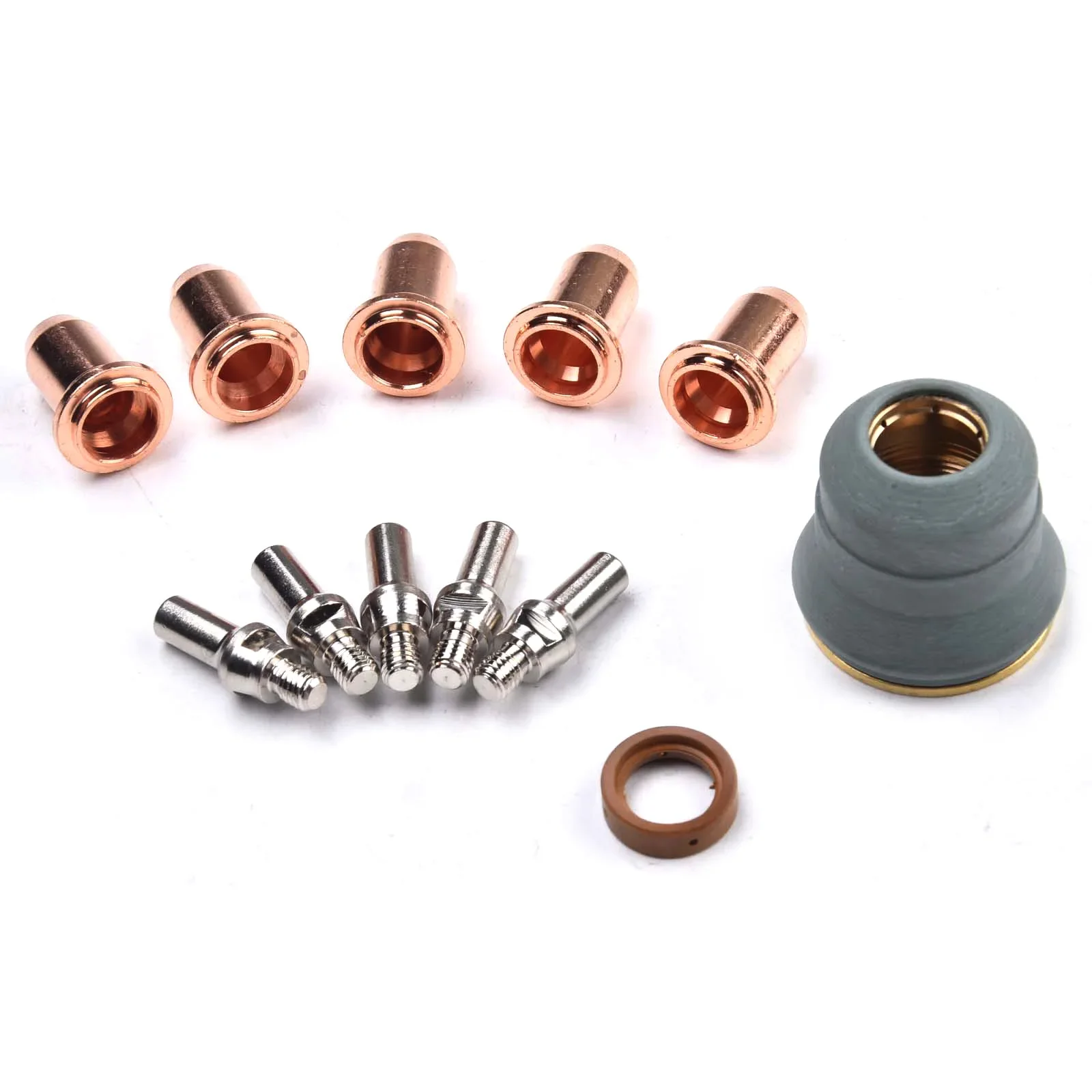 12pcs CUT30 PC210 Plasma Cutter SC30 / LC25 Torch Consumable Kit WGSC2504 Electrodes WGSC2530 Retaining Cap Plasma Torch
12pcs CUT30 PC210 Plasma Cutter SC30 / LC25 Torch Consumable Kit WGSC2504 Electrodes WGSC2530 Retaining Cap Plasma Torch