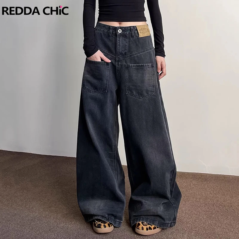 REDDACHiC перевернутые черные джинсы, винтажные усы, старые свободные прямые широкие повседневные брюки для бойфренда, модная женская уличная одежда
REDDACHiC перевернутые черные джинсы, винтажные усы, старые свободные прямые широкие повседневные брюки для бойфренда, модная женская уличная одежда