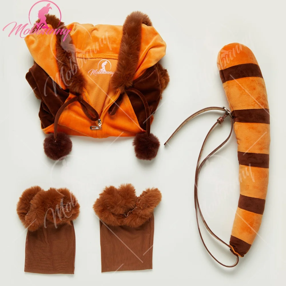 Red Panda Sexy Plush Homewear Cosplay Furry Cute Romper with Tail and Belt Halloween Cosplay Costume US Stock Mobbunny Women's
Red Panda Sexy Plush Homewear Cosplay Furry Cute Romper with Tail and Belt Halloween Cosplay Costume US Stock Mobbunny Women's