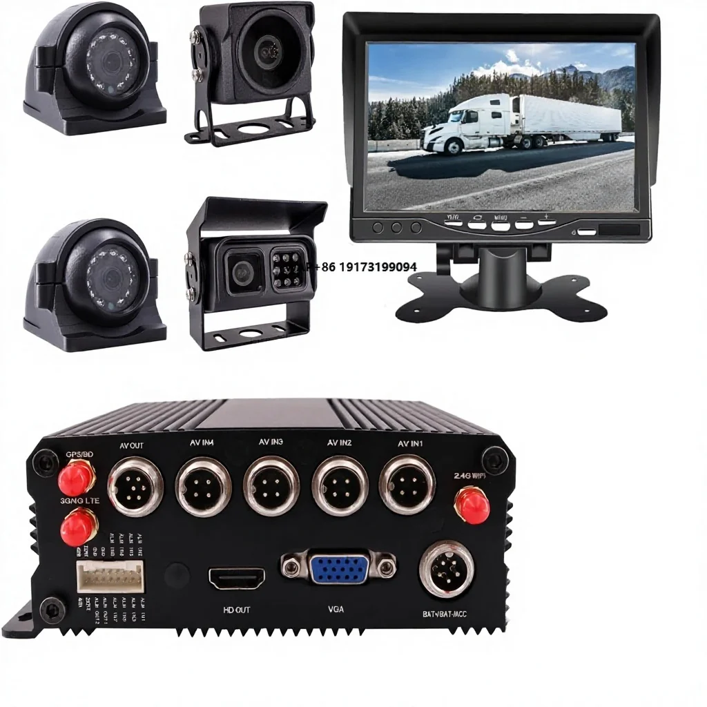 V80-4GW 4-Channel WiFi 4G LTE 1080P Vehicle CCTV DVR Kit with 4-Side Front/Rear IP68 Remote View Via APP/Web
V80-4GW 4-Channel WiFi 4G LTE 1080P Vehicle CCTV DVR Kit with 4-Side Front/Rear IP68 Remote View Via APP/Web