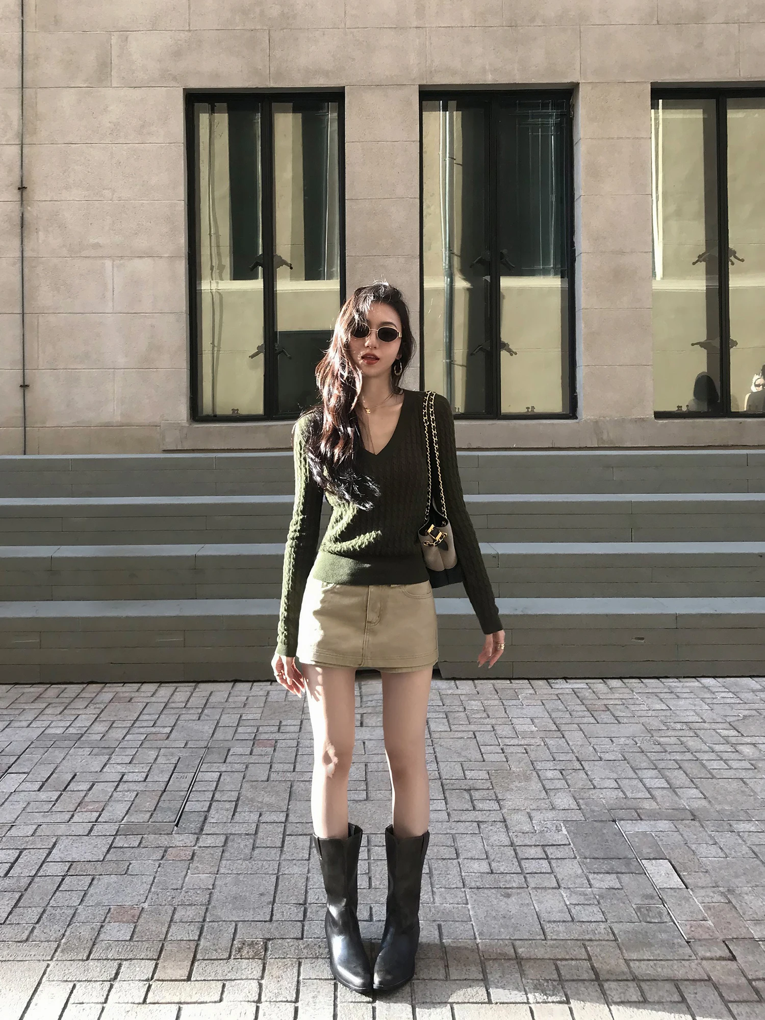 Mulvan Retro Sle Khaki Denim orts Women's Slimming mid Low Waist Casual A-Line Skirt Pants Cotton Stand Fit
Mulvan Retro Sle Khaki Denim orts Women's Slimming mid Low Waist Casual A-Line Skirt Pants Cotton Stand Fit