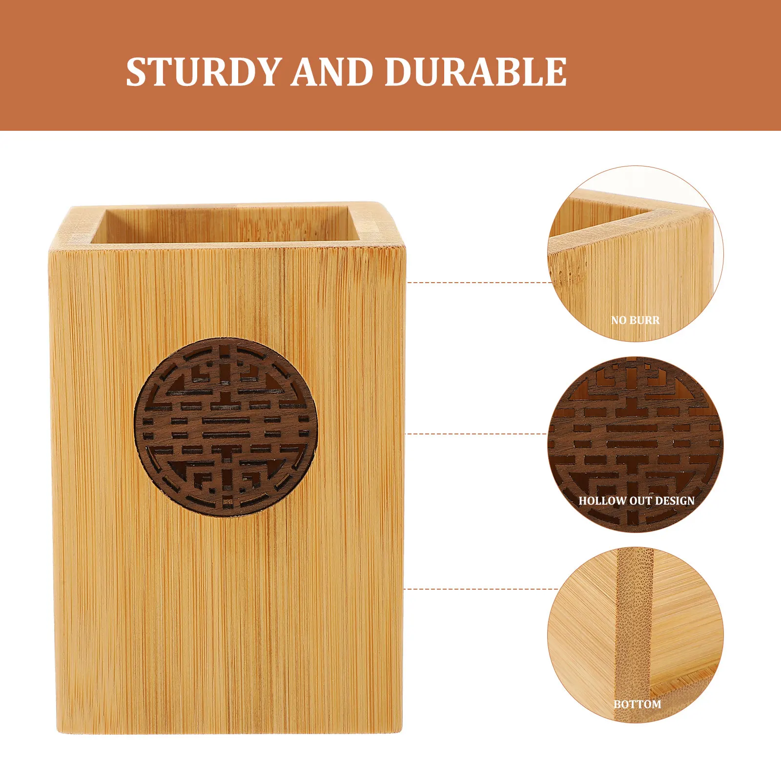 Bamboo Pen Holder Large Space Stationery Storage Makeup Brush ganizer Creative Chinese Style Home Office Decor Pen
Bamboo Pen Holder Large Space Stationery Storage Makeup Brush ganizer Creative Chinese Style Home Office Decor Pen