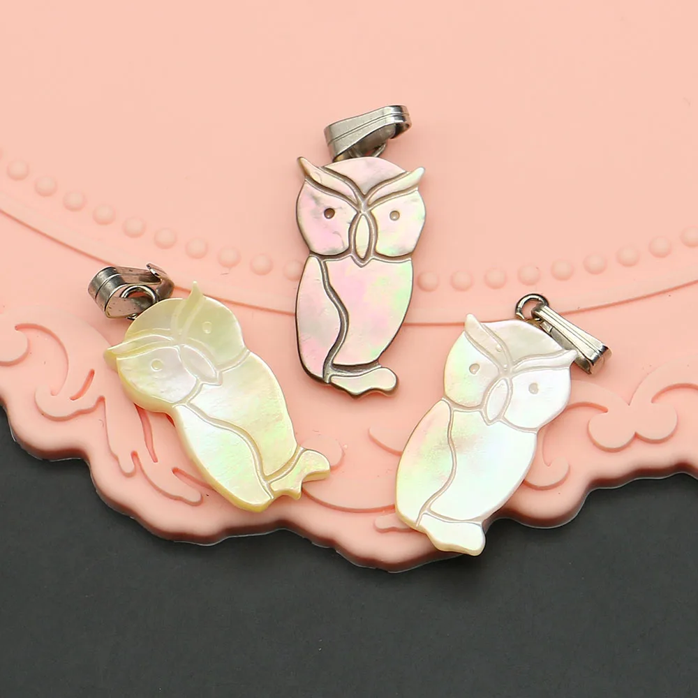 3pcs 10x23mm Owl-Shaped Shell Pendant Exquisite Mother-of-Pearl Pendant Jewelry Accessories Suitable for DIY Cute Necklace Gifts
3pcs 10x23mm Owl-Shaped Shell Pendant Exquisite Mother-of-Pearl Pendant Jewelry Accessories Suitable for DIY Cute Necklace Gifts