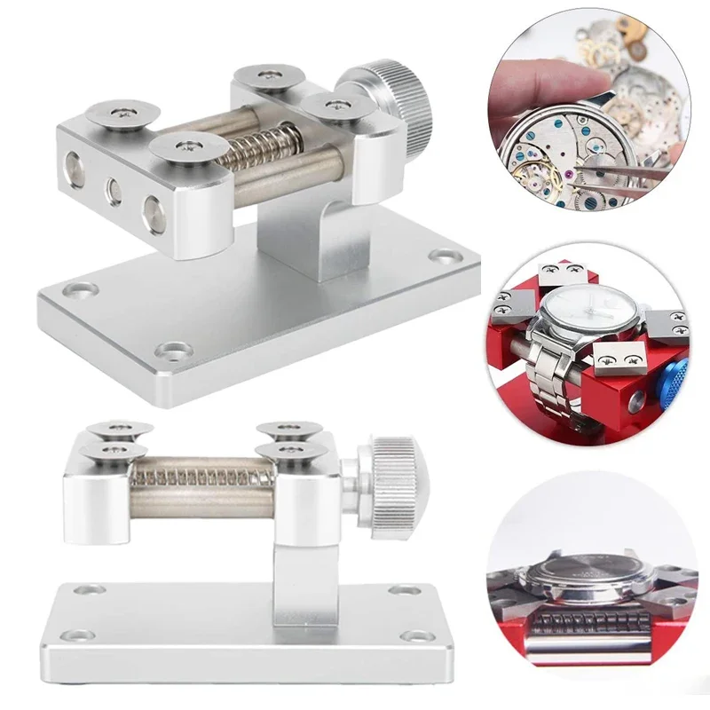 Профессиональные инструменты для снятия открывания безеля часов, верстак, инструмент для открывания задней крышки, инструмент для ремонта деталей часов для часовщика
Профессиональные инструменты для снятия открывания безеля часов, верстак, инструмент для открывания задней крышки, инструмент для ремонта деталей часов для часовщика