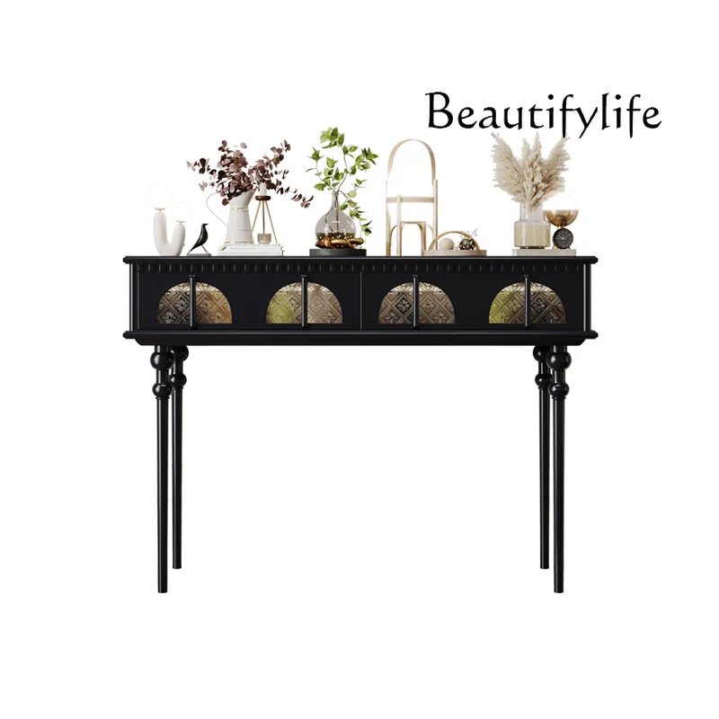 French light luxury entrance platform retro corridor with light aisle long table living room
French light luxury entrance platform retro corridor with light aisle long table living room