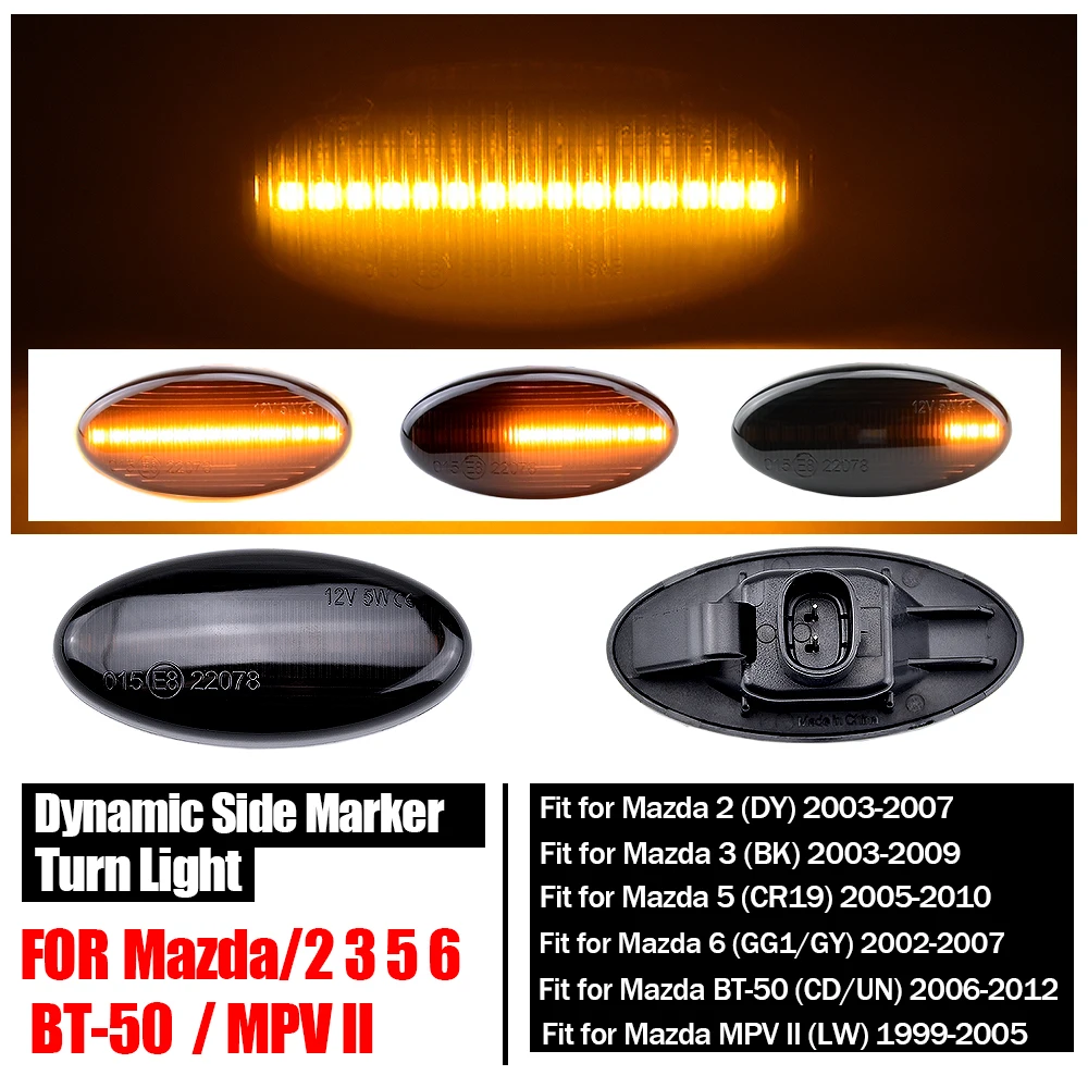 2pcs For Mazda 3 (BK) 2003-2009 Led Dynamic Side Marker Turn Signal Light Sequential Blinker Light Emark
2pcs For Mazda 3 (BK) 2003-2009 Led Dynamic Side Marker Turn Signal Light Sequential Blinker Light Emark