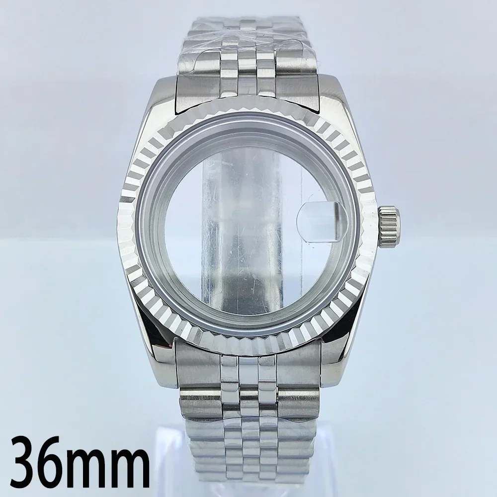 36mm NH35 Case Stainless Steel Watch Strap Sapphire Glass Magnifier MOD Parts For Datejust NH35/NH36 Automatic Movement Replace
36mm NH35 Case Stainless Steel Watch Strap Sapphire Glass Magnifier MOD Parts For Datejust NH35/NH36 Automatic Movement Replace