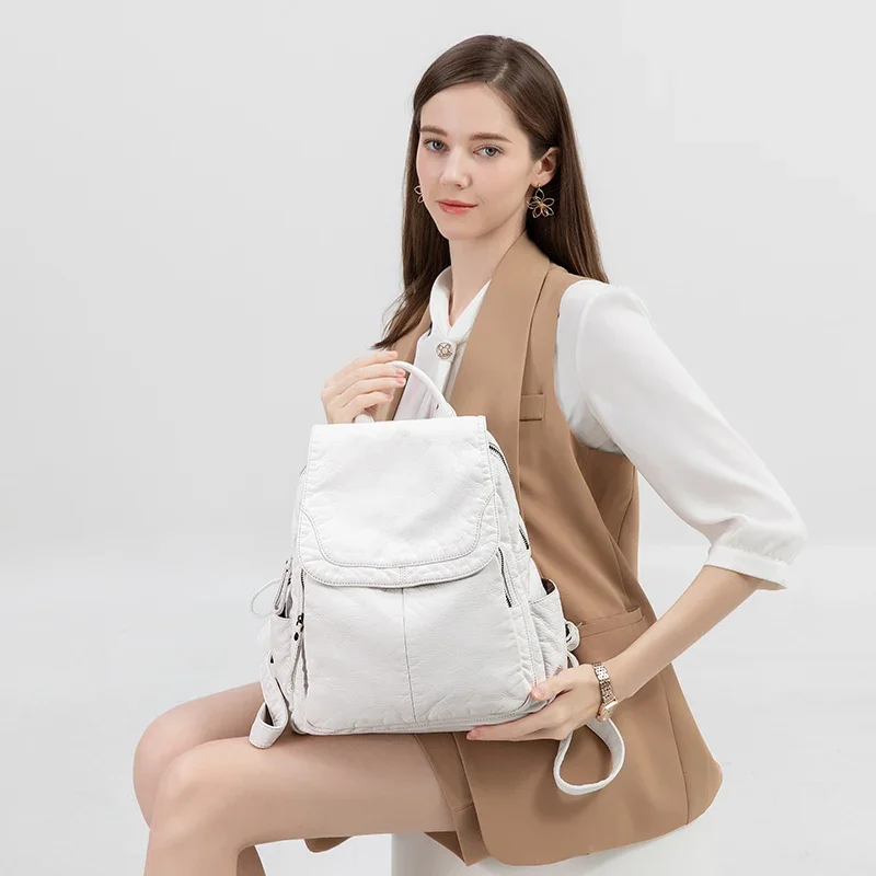 Backpack Bag For Ladies Large Capacity Women's Stylish Vintage School Luxury Brands High Quality Genuine Leather Cow Skin Travel
Backpack Bag For Ladies Large Capacity Women's Stylish Vintage School Luxury Brands High Quality Genuine Leather Cow Skin Travel