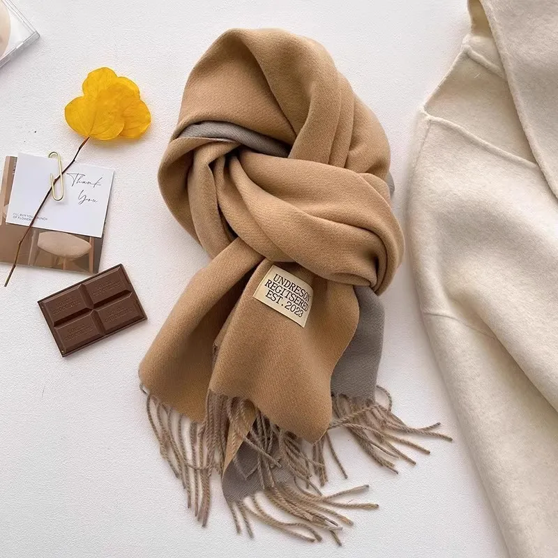 Super Soft And Cozy Cashmere Scarf Women Winter High-End Korean Style Versatile Camel Double Sided Solid Color Warm Neck
Super Soft And Cozy Cashmere Scarf Women Winter High-End Korean Style Versatile Camel Double Sided Solid Color Warm Neck