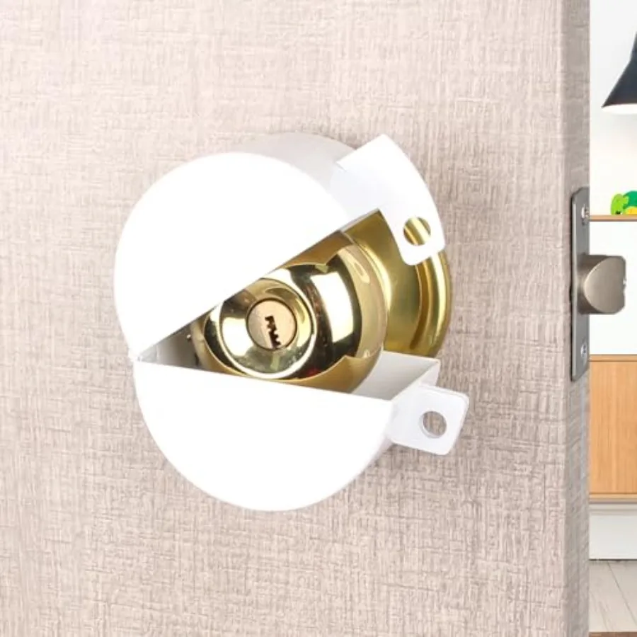 Door Knob Lockout Device Child Safety Doorknob Locking Cover Door Handle Lock, Prevents Access to Keyholes, Turing and Operatin
Door Knob Lockout Device Child Safety Doorknob Locking Cover Door Handle Lock, Prevents Access to Keyholes, Turing and Operatin