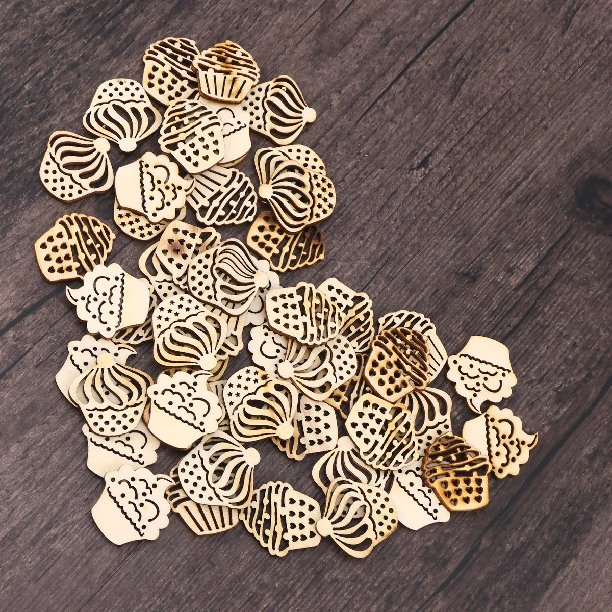50Pcs Cartoon Cake Natural Wooden Slice DIY Craft Decor for Scrapbooking Embellishments Wood Craft Material Christmas Wooden
50Pcs Cartoon Cake Natural Wooden Slice DIY Craft Decor for Scrapbooking Embellishments Wood Craft Material Christmas Wooden