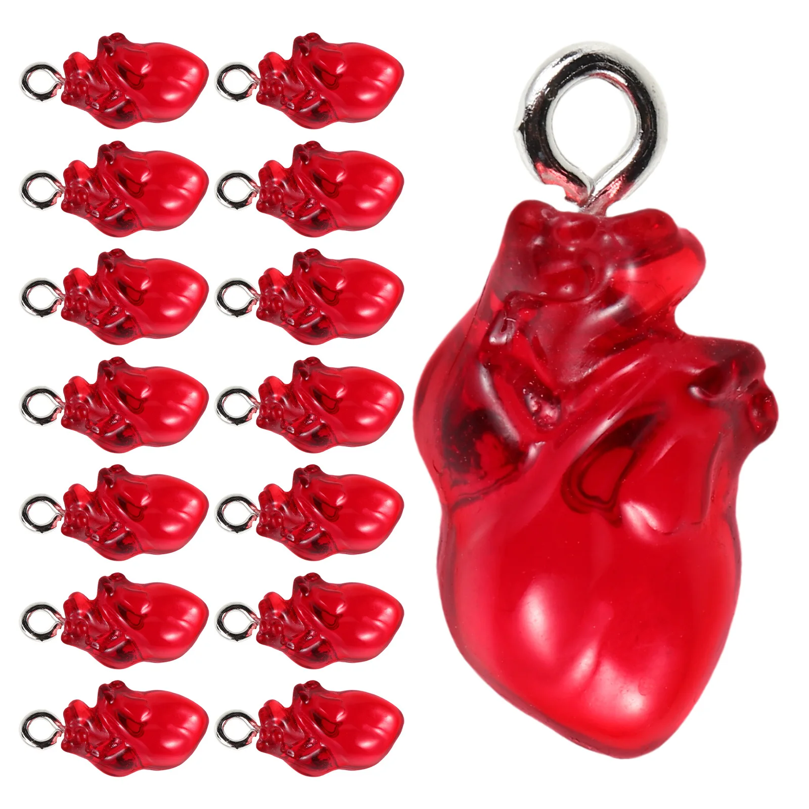 15Pcs Red Gothic Heart-Shaped Pendants Charms for Jewelry Making DIY Halloween Earrings Necklaces Bracelets Creative Charm 
15Pcs Red Gothic Heart-Shaped Pendants Charms for Jewelry Making DIY Halloween Earrings Necklaces Bracelets Creative Charm