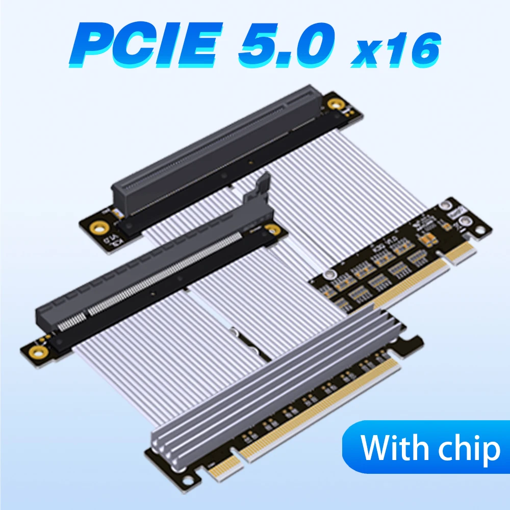 Новинка 2023, кабель-удлинитель ADT PCI-E X16 до 16X 5,0 штекер-гнездо, Графическая карта, PCI Express, удлинитель графического процессора, лента с чипом
Новинка 2023, кабель-удлинитель ADT PCI-E X16 до 16X 5,0 штекер-гнездо, Графическая карта, PCI Express, удлинитель графического процессора, лента с чипом