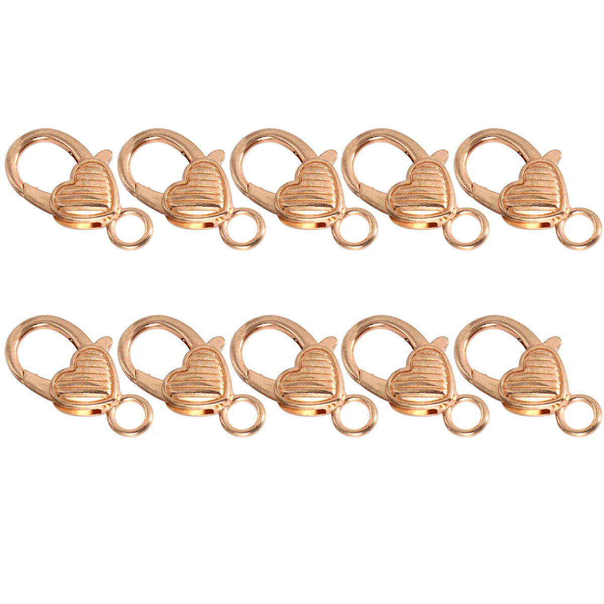10pcs Heart Shaped Lobster Clasp Gold Brass Alloy Jewelry Making Keychain Clasps Vintage DIY Necklace Buckle Accessories
10pcs Heart Shaped Lobster Clasp Gold Brass Alloy Jewelry Making Keychain Clasps Vintage DIY Necklace Buckle Accessories