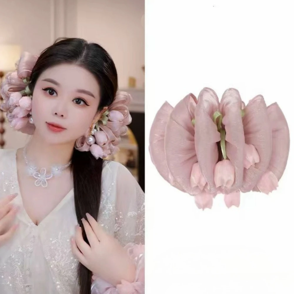 Korean Tulip Flower Hair Claw Shark Clip for Women Elegant Floral Hair Clips Onytail Holder Hair Clamps Accessories
Korean Tulip Flower Hair Claw Shark Clip for Women Elegant Floral Hair Clips Onytail Holder Hair Clamps Accessories